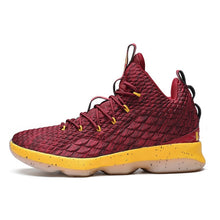 Load image into Gallery viewer, Red-Yellow Basketball Shoes