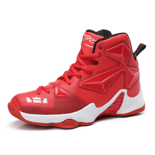 Red-White Basketball Shoes