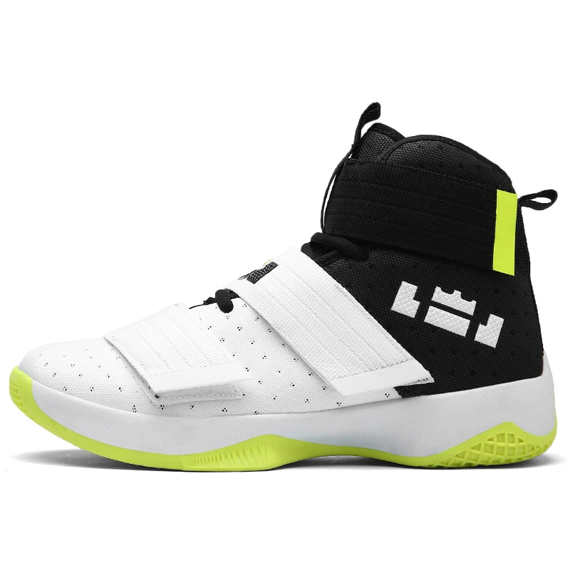 White-Black Basketball Shoes
