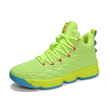 Load image into Gallery viewer, Green-Yellow Basketball Shoes