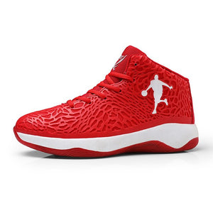 Red-White Jordan Basketball Shoes